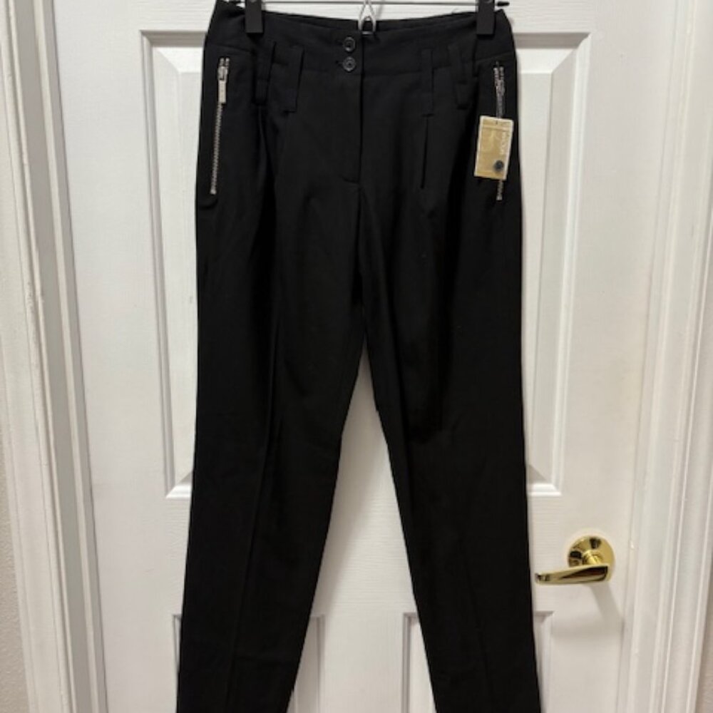 Michael Kors Black Loose Fit Dress Pants